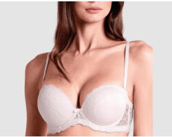 LORMAR Extra pizzo, szuper push-up, merevítős fehér csipkemelltartó