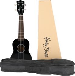 Harley Benton Szoprán ukulele fa fényes UK-12 fekete tokkal Szett (UK11/12 +SKR)