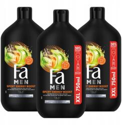 Fa Men Xtreme Sport Energy Boost tusfürdő és fürdő gél 750 ml x3