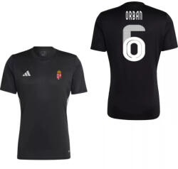  Magyarország mez felső szurkolói Adidas felnőtt fekete - ORBAN 6 M