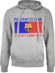  Barcelona pulóver felnőtt kapucnis Camp Nou szürke XXL