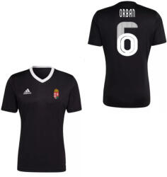  Magyarország mez felső szurkolói Adidas felnőtt fekete - ORBAN 6 XXL