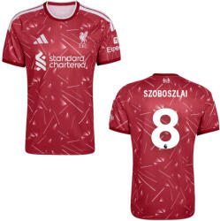  Liverpool mez felső gyerek Adidas Home 2026-27 Szoboszlai 8 Premier League betűtípus 140 cm / 10 éves