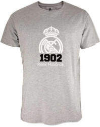  Real Madrid póló fehér címer 1902 felnőtt szürke L