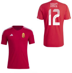  Magyarország mez felső szurkolói Adidas piros felnőtt - DIBUSZ 12 XS