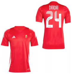  Magyarország mez felső szurkolói Adidas T24 piros felnőtt - DARDAI 24 L