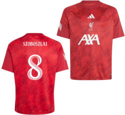  Liverpool mez felső felnőtt Adidas AXA 2026-27 Szoboszlai 8 Liverpool betűtípus 3XL