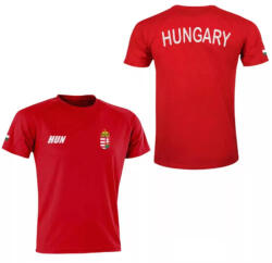  Magyarország mez felső szurkolói piros "Hungary" feliratos felnőtt S