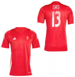  Magyarország mez felső szurkolói Adidas T24 piros felnőtt - SCHAFER 13 XS