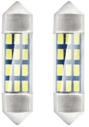 AMiO LED izzók STANDARD 3014 12SMD Festoon C5W C10W C3W 36mm Fehér 12V