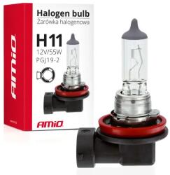 AMiO halogén izzó H11 12V 55W UV szűrő (E4)