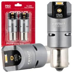 AMiO LED izzók FULL CANBUS PY21W 2x1860 SMD Amber 12V 24V