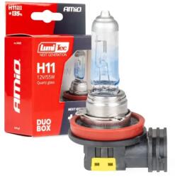 AMiO Halogén izzók H11 12V 55W LumiTec NEXT GENERATION +135% DUO