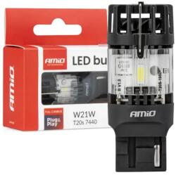 AMiO LED izzó LumiTec T20S 7440 W21W 12V FULL CANBUS fehér 1db