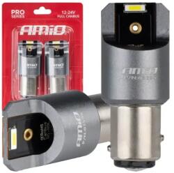 AMiO LED izzók FULL CANBUS PRO BAY15D P21/5W 2x1860SMD fehér 12V 24V