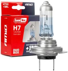 AMiO Halogén izzók H7 12V 55W LumiTec NEXT GENERATION +135% DUO