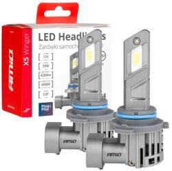 AMiO LED izzók X5-sorozat WINGER H4 6000K max 50W AMIO-03949