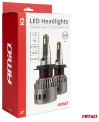 AMiO Fő fényszóró LED izzók K3 H8 H9 H11 H16 12V 6000K Canbus