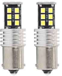 AMiO LED izzók CANBUS 2835 15SMD 1156 BA15S P21W R10W R5W Fehér 12V/24V
