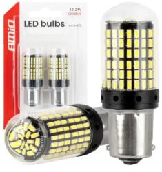 AMiO LED izzók CANBUS BA15S P21W R10W R5W 600lm 144SMD Fehér 12V 24V
