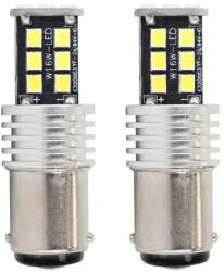 AMiO LED izzók CANBUS 2835 15SMD 1157 BAY15D P21/5W Fehér 12V/24V