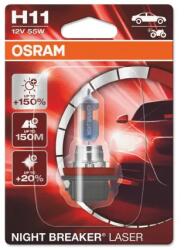 OSRAM H11 NIGHT BREAKER® LASER buborékfólia 12V 55W