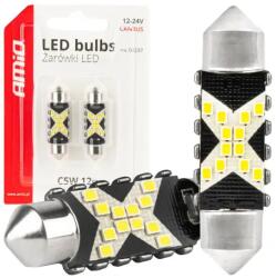 AMiO LED izzók CANBUS 12SMD Festoon C5W 2016 39mm Fehér 12/24V