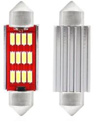 AMiO LED izzók CANBUS 4014 12SMD Festoon C5W C10W C3W 41mm Fehér 12V/24V