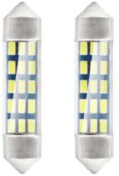 AMiO LED izzók STANDARD 3014 15SMD Festoon C5W C10W C3W 39mm Fehér 12V