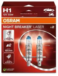 OSRAM Night Breaker Laser H1 P14.4s 12v 55w 64150nl-2hb
