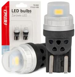 AMiO LED izzók 360 Pure Light Series STANDARD T10 W5W 2x3020 SMD White 12V/24V