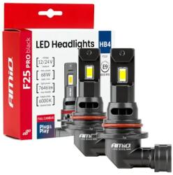 AMiO LED izzók fővilágításhoz F25 Sorozat PRO BLACK FULL CANBUS HB4 68W 12V/24V