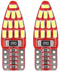 AMiO LED izzók CANBUS 24SMD 3014 T10e (W5W) Fehér 12V