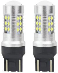 AMiO LED izzók CANBUS 3030 24SMD T20 7443 W21/5W Fehér 12V/24V