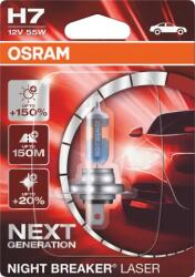 OSRAM Night Breaker Laser H7 Px26d 12v 55w 64210nl-01b