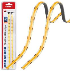 AMIO LED COB szalagok autóba amber 2x30 cm 12V