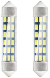 AMiO LED izzók STANDARD 3014 18SMD Festoon C5W C10W C3W 41mm Fehér 12V