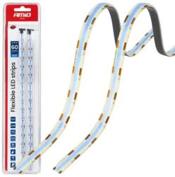 AMIO LED szalag COB autóba kék 2x30 cm 12V