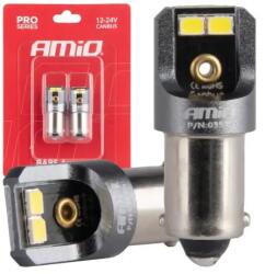 AMiO LED izzók CANBUS PRO T4W BA9S 4x2016 SMD fehér 12V 24V