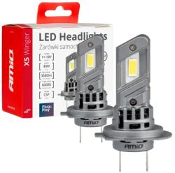 AMiO LED izzók X5-sorozat WINGER H7 6000K max 40W AMIO-03946