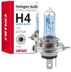 AMiO halogén izzó H4 12V 60/55W UV szűrő (E4) Super White