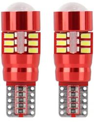 AMiO LED izzók CANBUS 27SMD 3014 T10e (W5W) Fehér 12V/24V