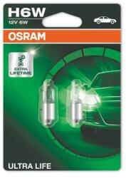 OSRAM BAX9s H6W ULTRA LIFE Blister-02 12V 6W