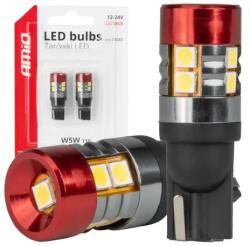 AMiO LED izzók CANBUS T10 W5W 9 SMD 3030 Fehér 12V 24V