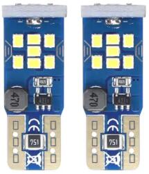 AMiO LED izzók CANBUS 21SMD UltraBright 2016 T10 W5W Fehér 12V/24V