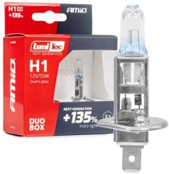 AMiO Halogén izzók H1 12V 55W LumiTec NEXT GENERATION +135% DUO