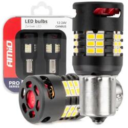 AMiO LED izzók CANBUS PRO series BA15S P21W R10W R5W 24x3020 SMD FAN Fehér 12V/24V