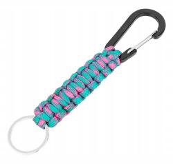  Karabiner Kulcstartó Paracord Tengeri-rózsaszín Strapabíró Horog Edc (WK-001)