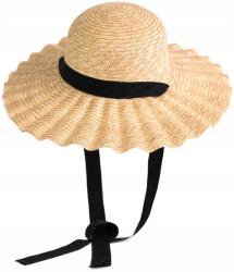 Szaleo Bassi szívószálas sapka női nyári strand elegáns Világos bézs