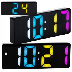 Verk Group Digitális Ébresztőóra Hőmérővel, Színes Kijelző, Riasztás, Dátum És Szundi Funkció (27437)